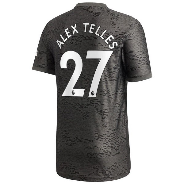 Camiseta Manchester United NO.27 Alex Telles 2ª 2020-2021 Negro